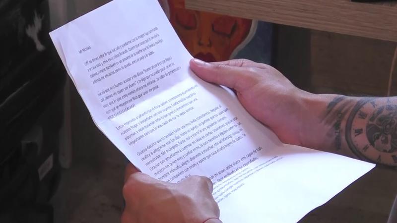 Carta que le escribió Guarén a Nico Solabarrieta en Tierra Brava