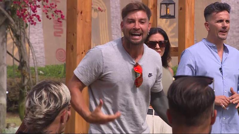 Luis Mateucci celebra no ser eliminado en Tierra Brava