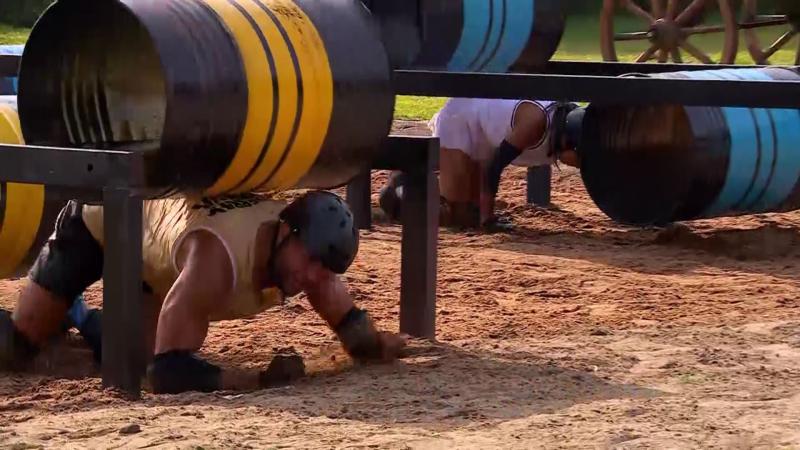 Fabio y Shirley compitiendo