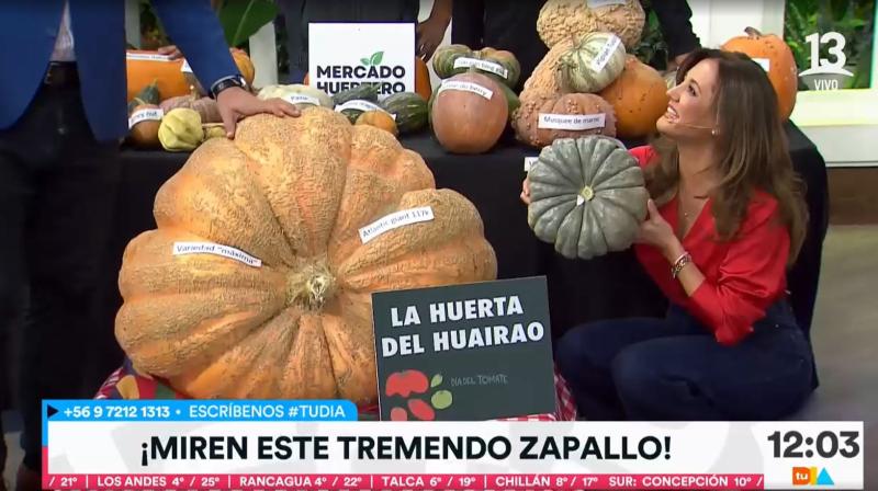 Enorme zapallo sorprendió a Priscilla Vargas y José Luis Repenning en Tu Día