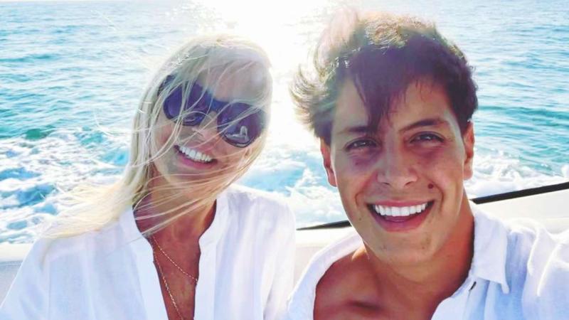 Máximo Bolocco junto a su madre