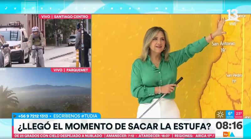 ¿Lloverá en Santiago?: Michelle Adam nos da el informe del tiempo