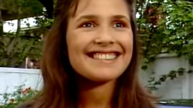 Carolina Arregui en el papel de Nice Oyarzo "Ángel Malo" 1986