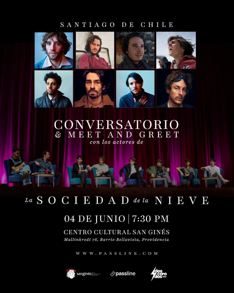 Actores de "La Sociedad de la Nieve" llegarán a Chile para realizar conversatorio