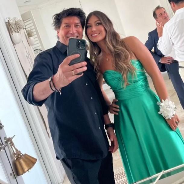 Mía Zamorano junto a su padre - Créditos: Redes Sociales