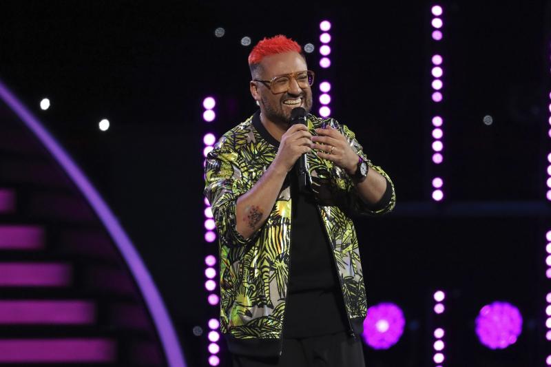 Alex Ortiz durante su presentación en el Festival de Viña 2024 - Créditos: Aton