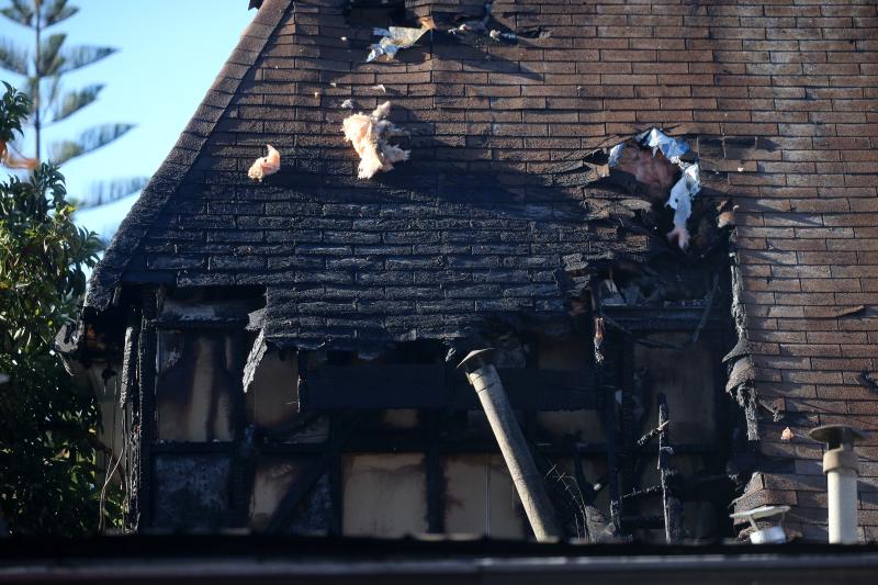 Así terminó el techo de la casa de Mariana Derderián - Créditos: Aton