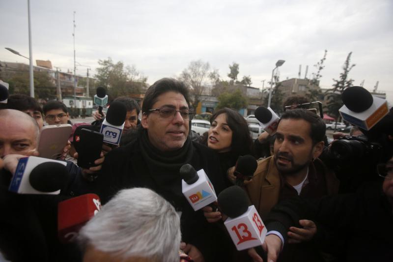 Daniel Jadue llegando al Centro de Justicia - Créditos: ATON