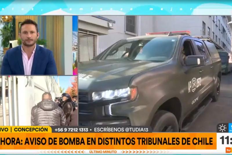 Avisos de bomba en tribunales de Chile