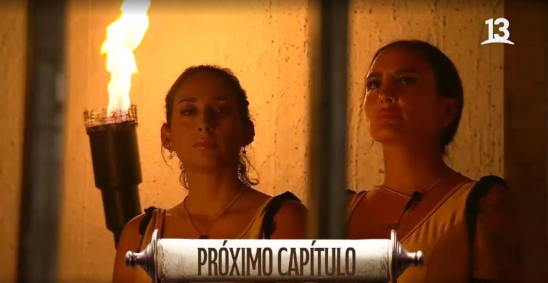 Cindy y Blue Mary antes del duelo de eliminación en Ganar o Servir