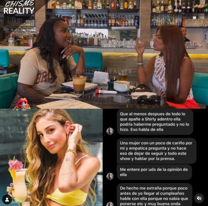 Daniela Castro reaccionó a los dichos de Shirley Arica (@chisme_reality)