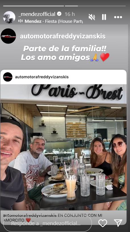 DJ Méndez reapareció con su ex novia tras haber cancelado su matrimonio.