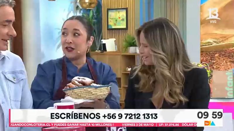 Soledad Onetto recibió un dulce regalo de parte de Tu Día - Créditos: Captura