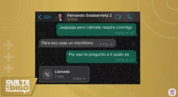 Fernando Solabarrieta relató su versión detrás de la imagen con una misteriosa mujer.