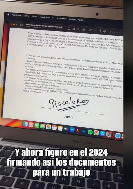 "Piscolero" es la firma de un joven chileno - Créditos: Captura