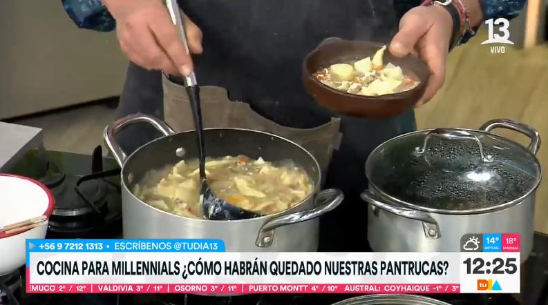 Así quedaron las pantrucas preparadas por Cami Chef y Repe - Créditos: Tu Día