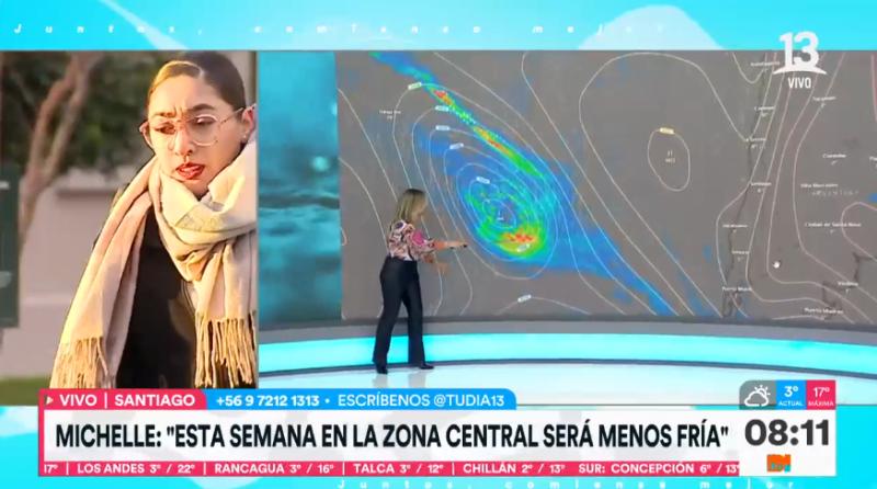 Michelle Adam confirma que hoy será el día más frío de la semana - Créditos: Tu Día