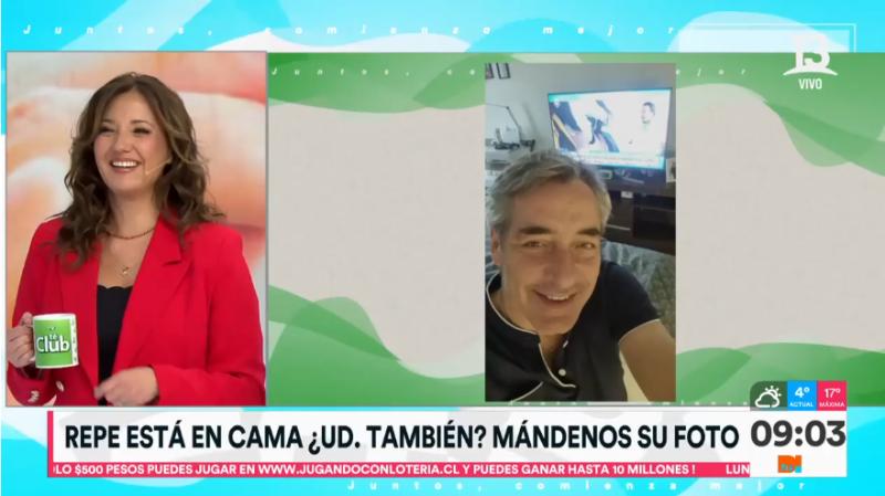 José Luis Repenning nos mandó foto desde la camita - Créditos: Tu Día