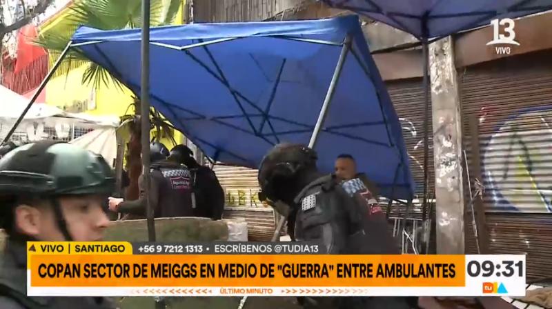 Desalojo en barrio Meiggs - Créditos: Tu Día