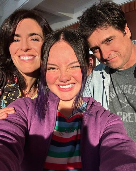 Francisca Aronsson junto a Paz Bascuñán y Jorge Zabaleta.