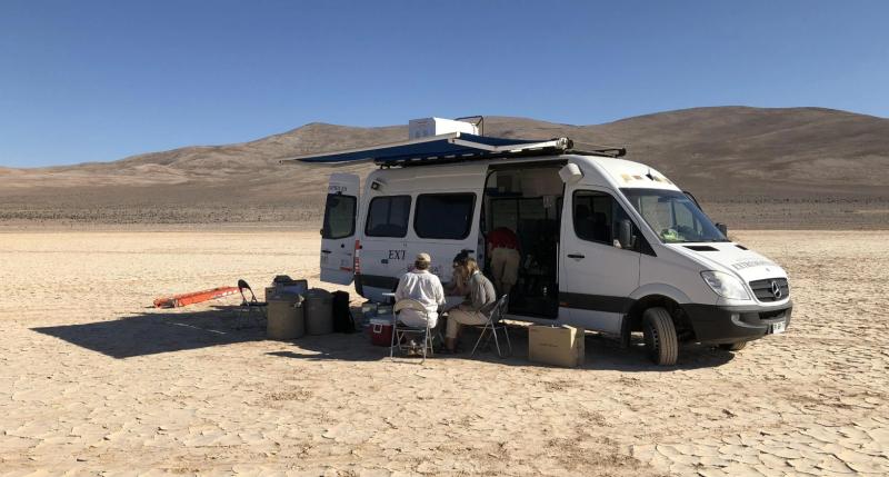 Miembros del equipo de investigación en Yungay. Créditos: Lucas Horstmann, GFZ-Potsdam