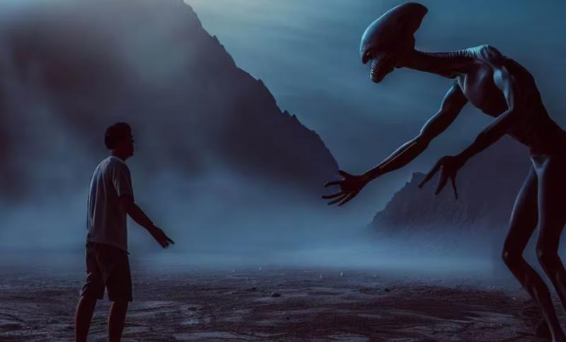 Ilustración de extraterrestres según IA. Créditos: Getty Images