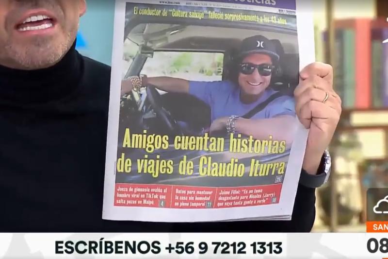 Priscilla Vargas y Nacho Gutiérrez despiden a Claudio Iturra