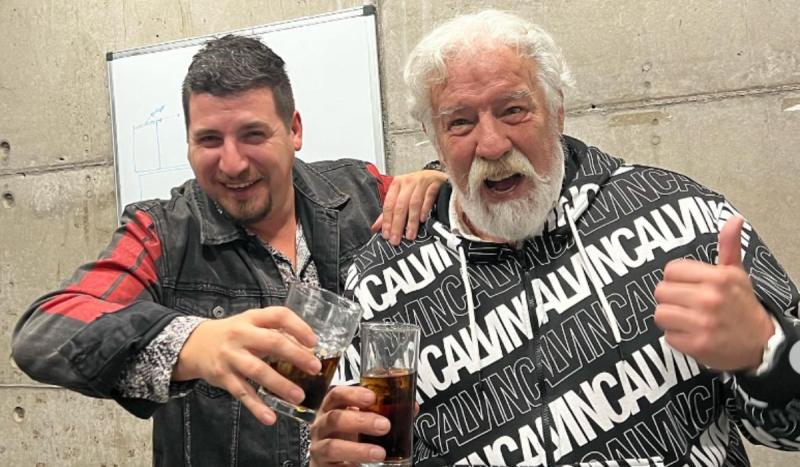 Rubén Hilcker junto a Iván Arenas, el 'Profesor Rosa' | Instagram