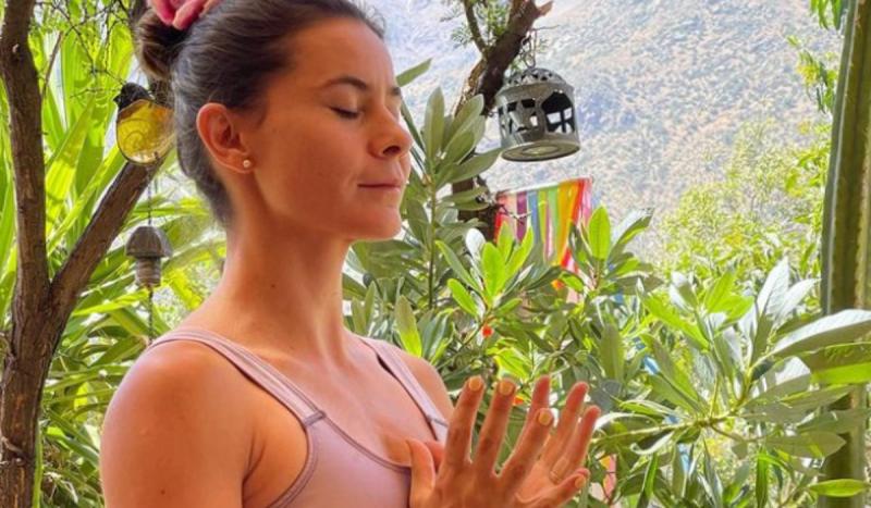 María de los Ángeles García dedicada a la Yoga | Instagram
