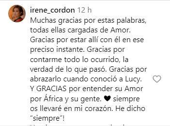 El mensaje de la viuda de Toni Espadas