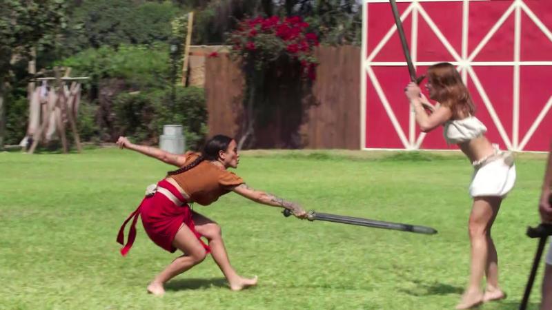 Blue Mary y Gala pelearon con espadas en Ganar o Servir