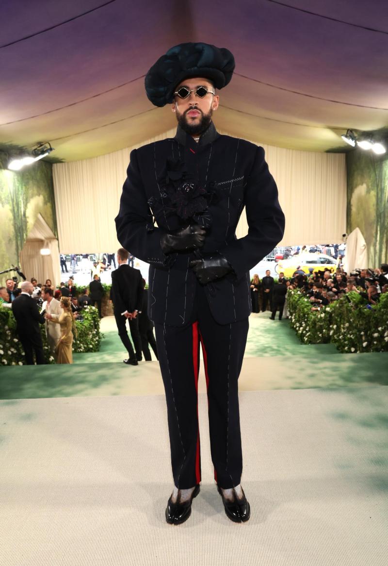 Bad Bunny en la Met Gala 2024. (Getty)