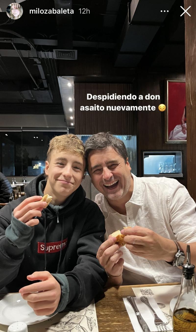 Jorge Zabaleta y su hijo Antonio - Instagram