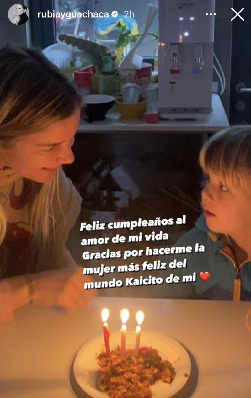 Javiera Acevedo celebrando el cumpleaños de su hijo Kai - Instagram