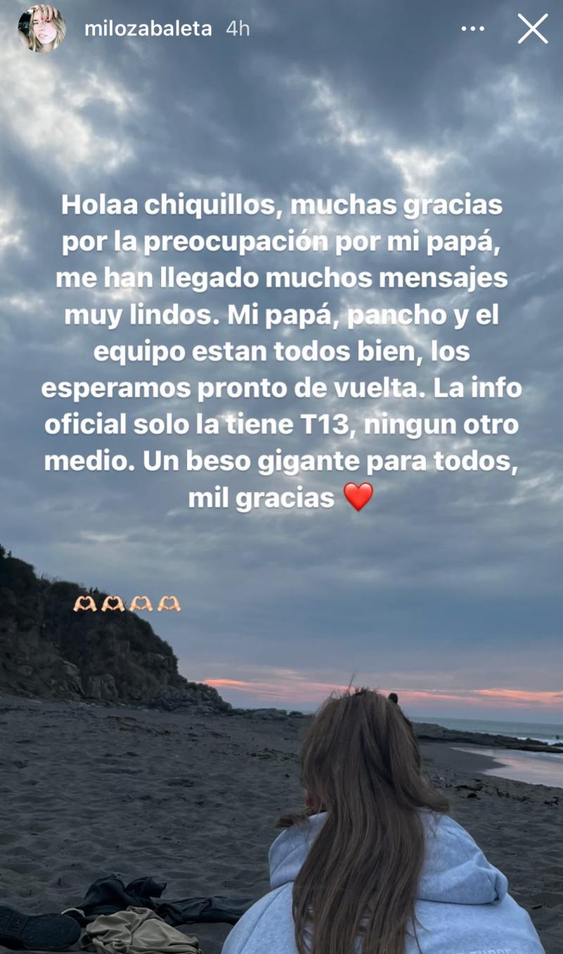 Hija de Jorge Zabaleta - Instagram