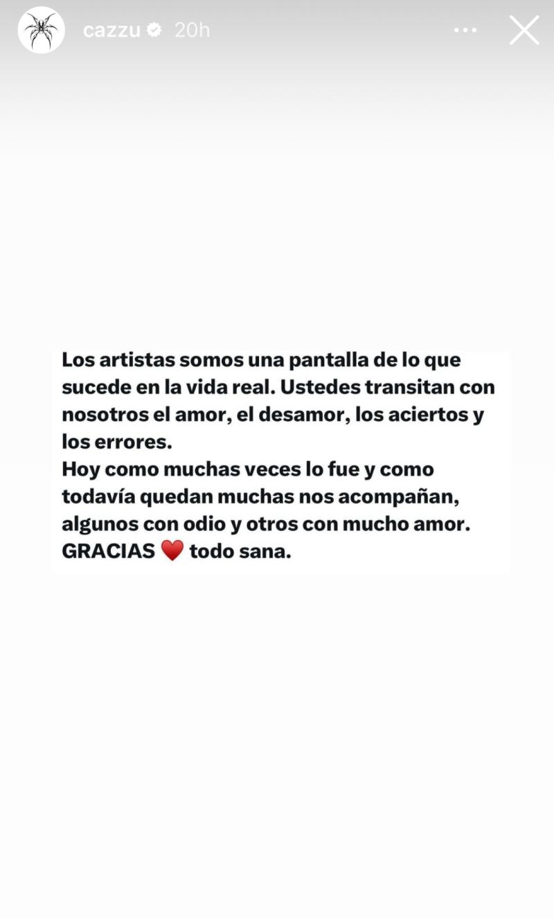 Cazzu reacciona a su quiebre con Nodal - Instagram