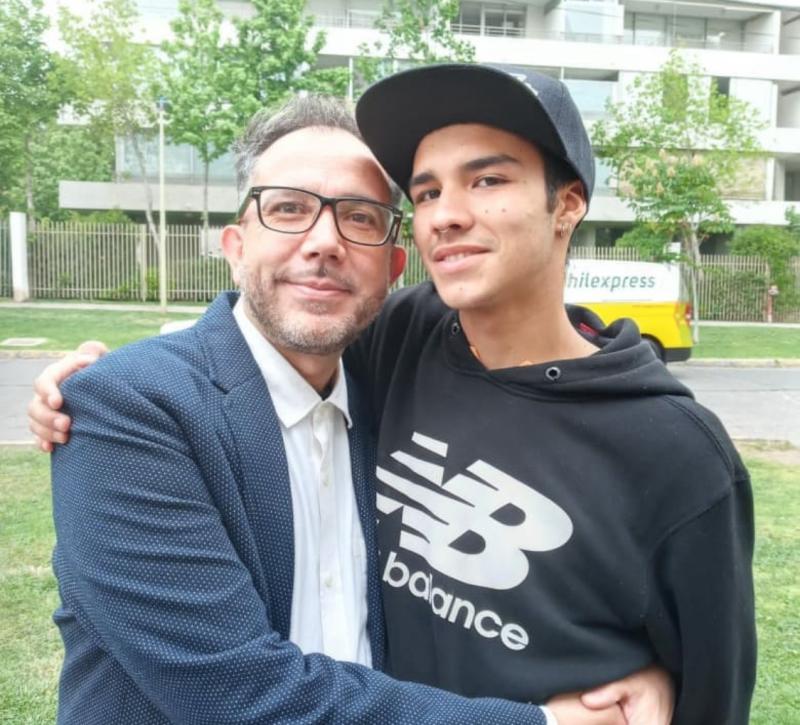 Gonzalo Muñoz y su hijo Benjamín - Instagram