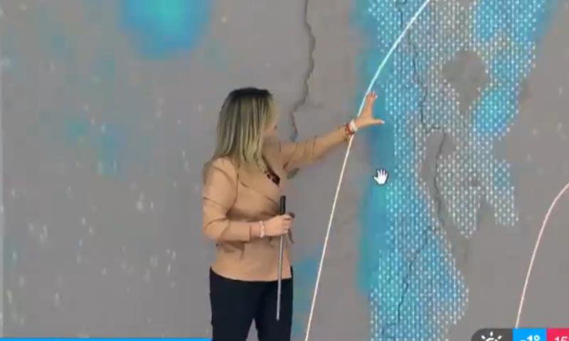 Michelle Adam y su pronóstico de lluvias