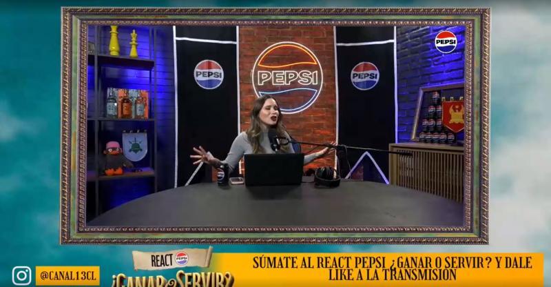 React Pepsi de Ganar o Servir con Pía Pérez