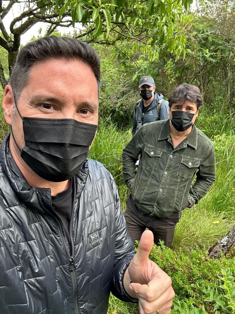 Toni Espadas con Jorge Zabaleta y Pancho Saavedra