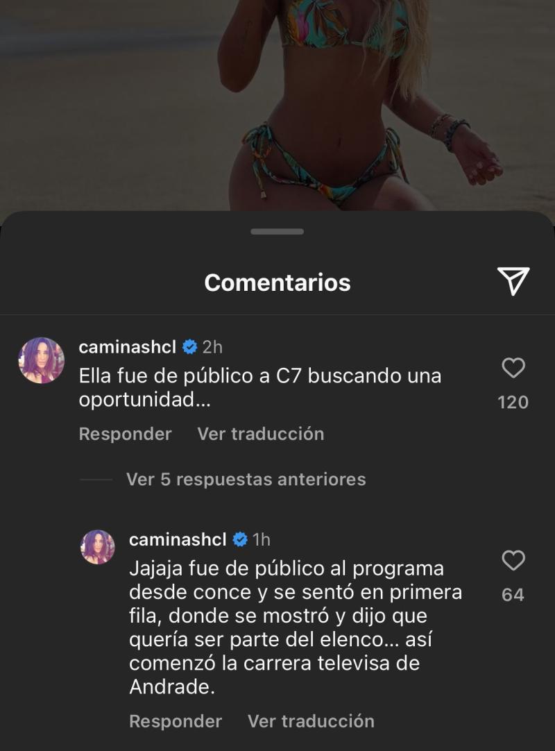 Camila Nash dejó en evidencia a Camila Andrade.