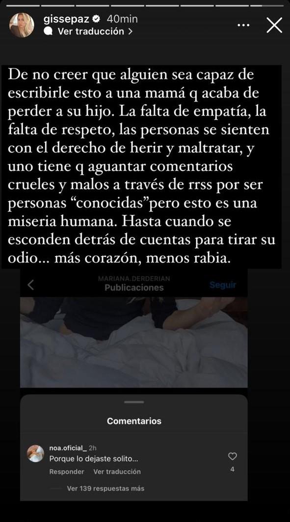 Historia de Gissella Gallardo.