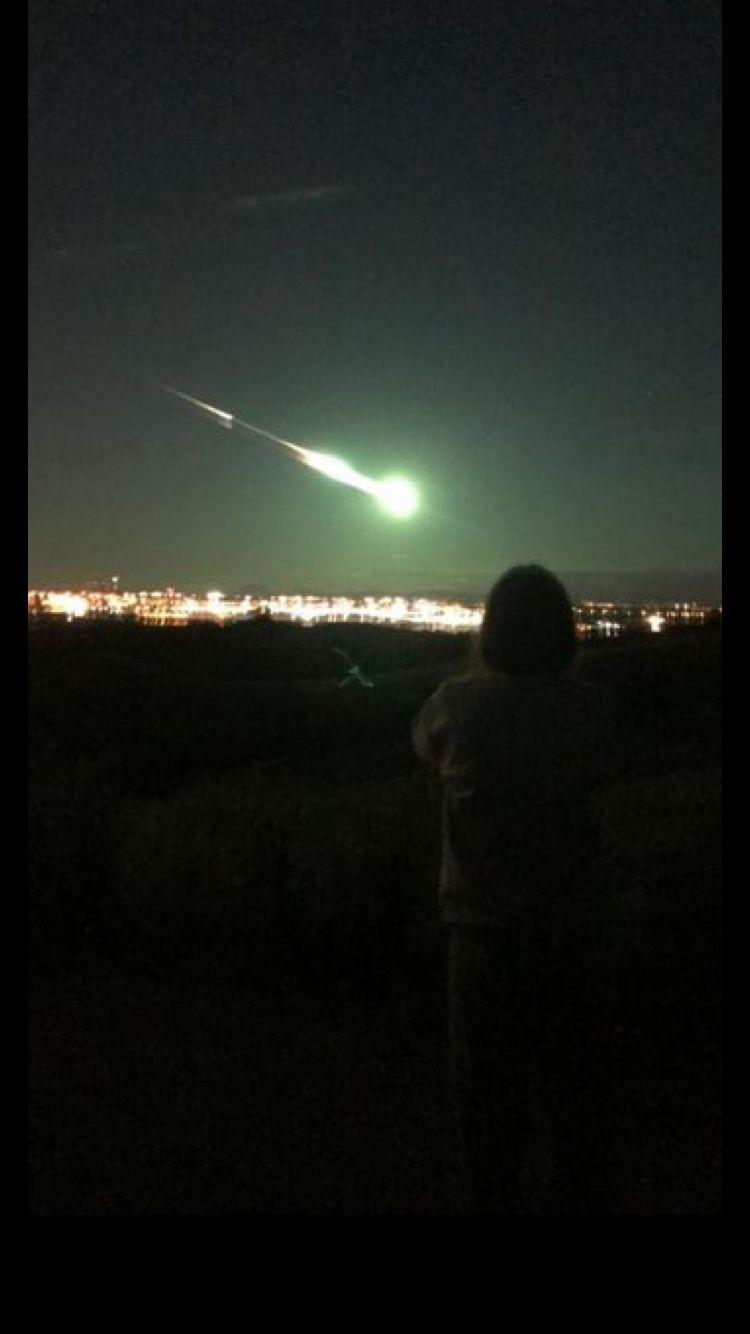 Meteorito en España y Portugal