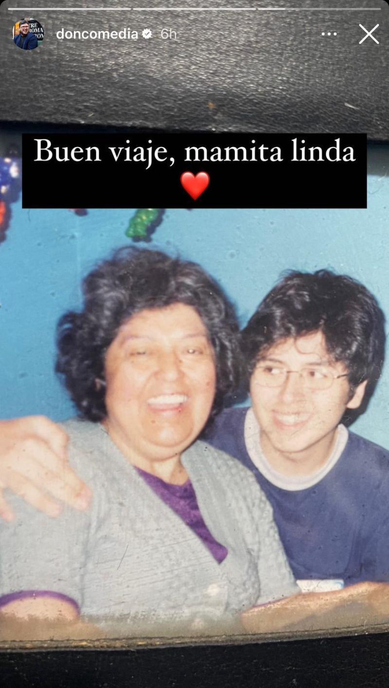 Así Luis Slimming comunicó el fallecimiento de su madre - Captura Instagram