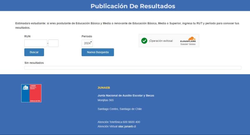 Becas Junaeb 2024: Revisa aquí los resultados de tu postulación. Créditos: Captura