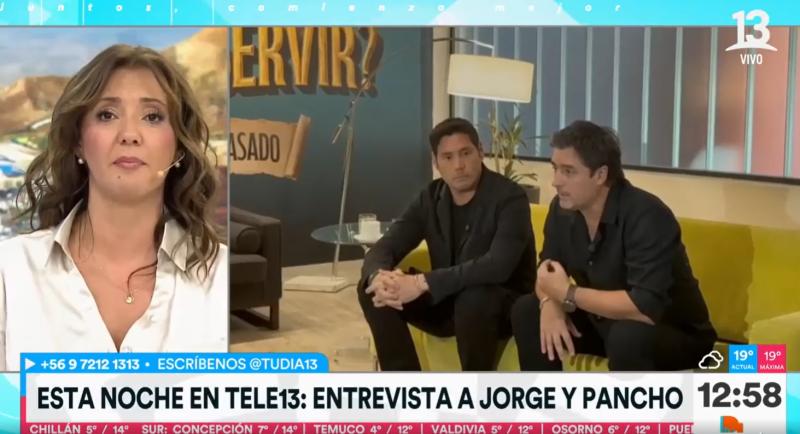 Esta noche en T13: entrevista exclusiva a Pancho Saavedra y Jorge Zabaleta