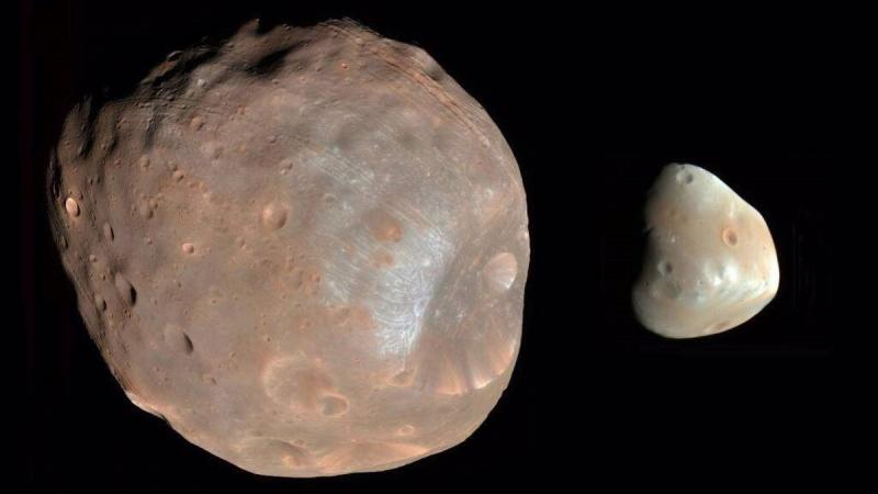 Lunas de Marte. Créditos: NASA