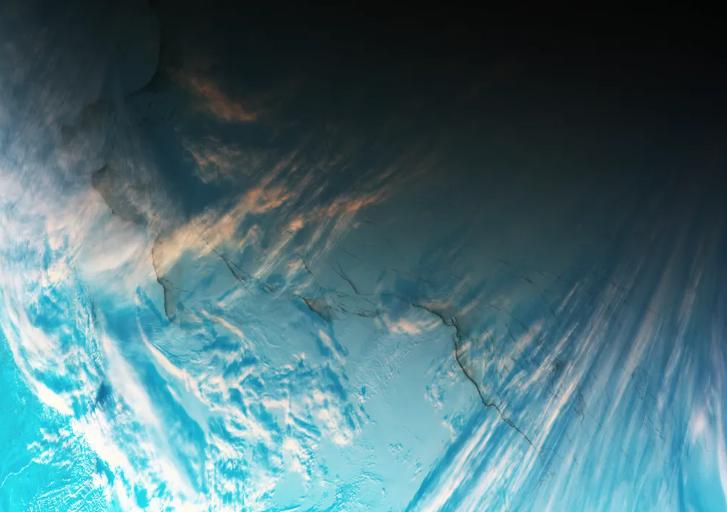 Imagen de la NASA del Mar de Siberia Oriental