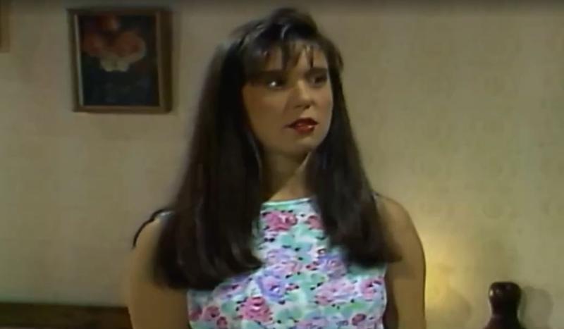 Paula Sharim en 'Te Conté?' de Canal 13, 1990