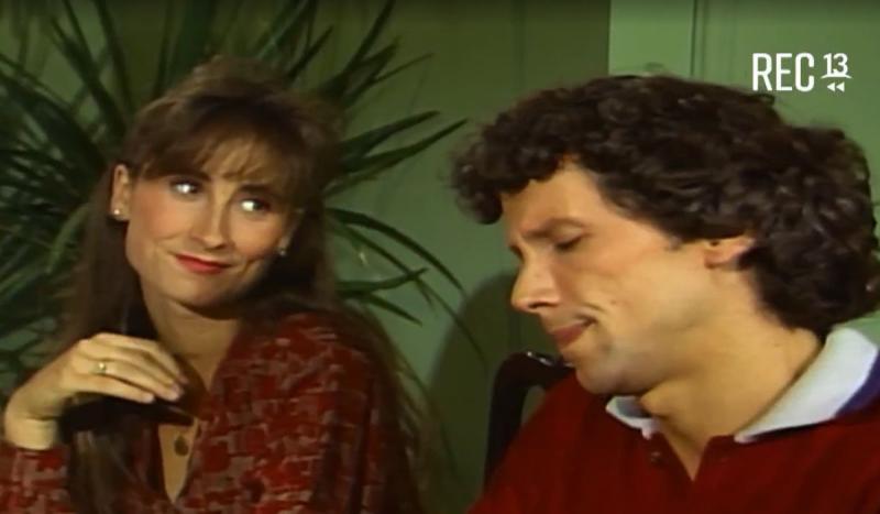 Amparo Noguera en su actuación en Te Conté?